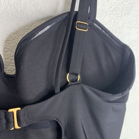 Athleta womans black large AQUALUXE one piece - Picture 9 of 11